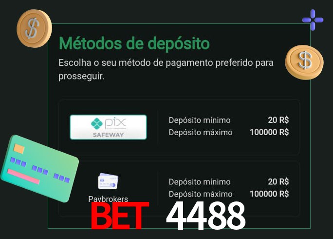 O cassino Bet 4488 oferece uma grande variedade de métodos de pagamento